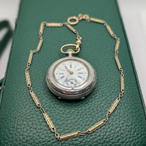 ✨ Antique Victorian Silver-Tone Ladies' Pocket Watch ✨